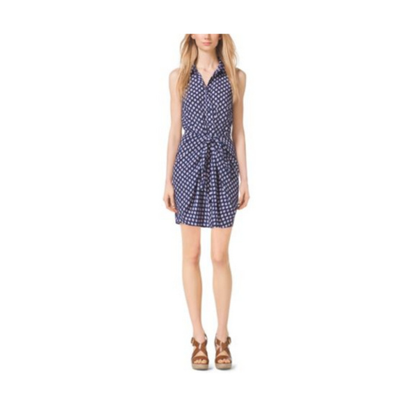 Michael Kors Dresses & Skirts - Michael Kors Ikat Design Front Tie Dress Sz 4